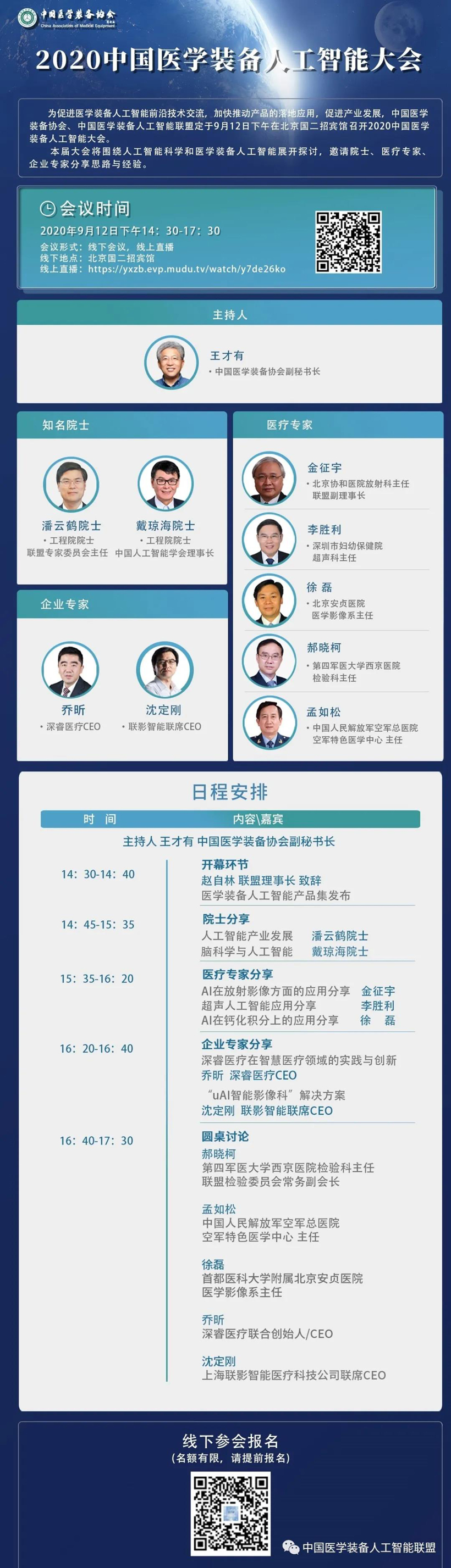 2020中国医学装备人工智能大会召开在即（含日程）(图1)