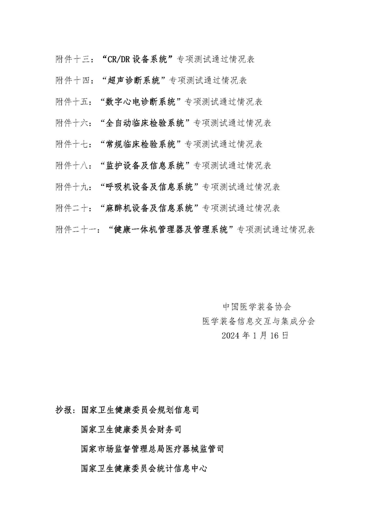 【IHE中国】关于印发IHE中国2008-2023年专项测试结果的函(图3)